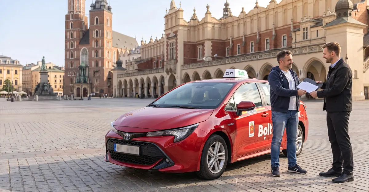 A driver receives a car under the G CAR Partner rent-to-own programme