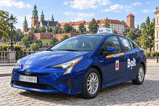 Toyota Prius 4 Hybrid for taxi work in Krakow