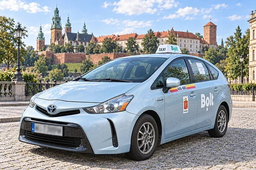 Toyota Prius+ Hybrid for taxi work in Krakow