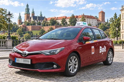 Toyota Auris Hybrid for taxi work in Krakow