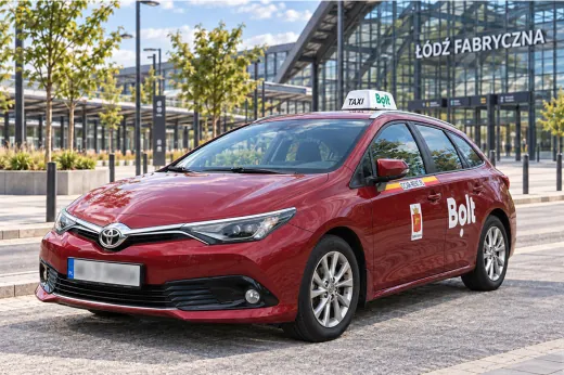 Toyota Auris Hybrid for taxi work in Lodz